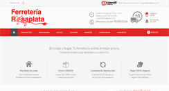Desktop Screenshot of ferreteriarosaplata.com
