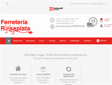 Tablet Screenshot of ferreteriarosaplata.com